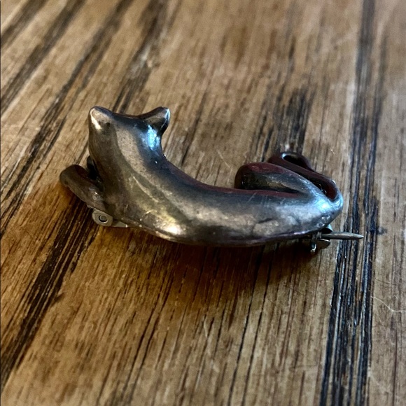 Sterling Silver Cat Pin/Brooch - Picture 3 of 6